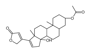 [(3S,5R,8R,9S,10S,13R,14S)-14-hydroxy-10,13-dimethyl-17-(5-oxo-2H-furan-3-yl)-1,2,3,4,5,6,7,8,9,11,12,15-dodecahydrocyclopenta[a]phenanthren-3-yl] acetate 结构式