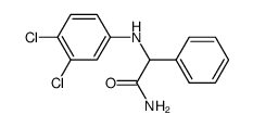2-((3,4-二氯苯基)氨基)-2-苯基乙酰胺 结构式