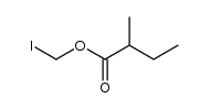 碘甲基 2-甲基丁酸酯 结构式