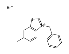 3-苄基-6-甲基-1,3-苯并噻唑-3-鎓溴化物 结构式