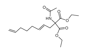 diethyl 2-(octa-2',7'-dienyl)-2-acetamodomalonate 结构式
