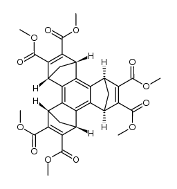 (1R,4S,5R,8S,9S,12R)-hexamethyl 1,4,5,8,9,12-hexahydro-1,4:5,8:9,12-trimethanotriphenylene-2,3,6,7,10,11-hexacarboxylate 结构式