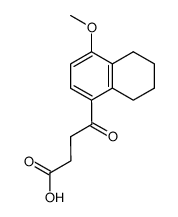 4-(4-甲氧基-5,6,7,8-四氢-1-萘基)-4-氧代丁酸 结构式
