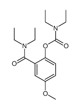 2-(二乙氨基甲酰基)-4-甲氧基苯基二乙基氨基甲酸酯 结构式