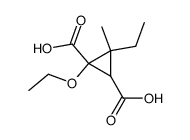 1-乙氧基-3-乙基-3-甲基环丙烷-1,2-二羧酸 结构式