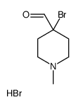 4-溴-1-甲基哌啶-4-甲醛氢溴酸盐 结构式