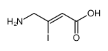 (Z)-4-氨基-3-碘-2-丁烯酸 结构式