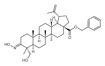 benzyl 3-hydroxyimino-23-hydroxy-lup-20(29)-en-28-oate 结构式