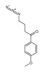 4-叠氮基-1-(4-甲氧基苯基)丁-1-酮 结构式