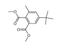 dimethyl 5-(tert-butyl)-3-methylphthalate 结构式