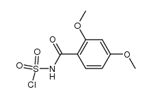 (2,4-dimethoxy-benzoyl)-sulfamoyl chloride 结构式