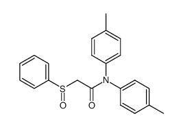 2-(phenylsulfinyl)-N,N-di-p-tolylacetamide 结构式