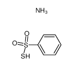 苯硫代磺酸S-酸铵盐 结构式