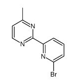 2-(6-溴吡啶-2-基)-4-甲基嘧啶 结构式