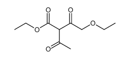 2-acetyl-4-ethoxy-3-oxo-butyric acid ethyl ester 结构式