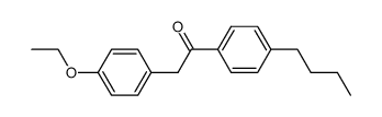 1-(4-丁基苯基)-2-(4-乙氧基苯基)乙烷-1-酮 结构式