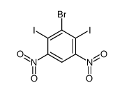 3-bromo-2,4-diiodo-1,5-dinitro-benzene 结构式