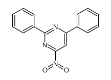 4-硝基-2,6-二苯基嘧啶 结构式