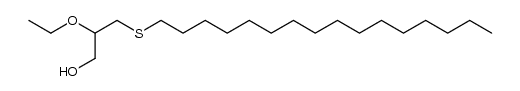 (+/-)-1-S-hexadecyl-2-O-ethylthioglycerol 结构式