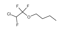 n-butyl 2-chloro-1,1,2-trifluoroethyl ether 结构式