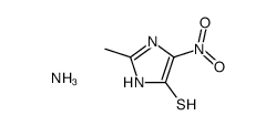 4-巯基-2-甲基-5-硝基咪唑铵盐 结构式
