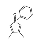 1-苯基-3,4-二甲基磷杂环戊二烯氧化物 结构式