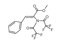 2-[Bis(trifluoracetyl)amino]-3-phenyl-2-propensaeure-methylester 结构式