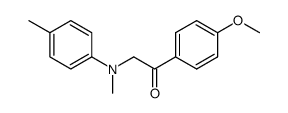 1-(4-甲氧基苯基)-2-(甲基(对甲苯基)氨基)乙酮 结构式