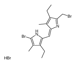 (4-ethyl-5-bromomethyl-3-methyl-pyrrol-2-yliden)-(3-ethyl-5-bromo-4-methyl-pyrrol-2-yl)-methane, hydrobromide 结构式