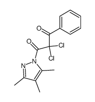 2,2-二氯-1-苯基-3-(3,4,5-三甲基-1H-吡唑-1-基)丙烷-1,3-二酮 结构式