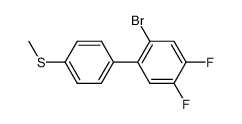 1-溴-4,5-二氟-2-(4-(甲硫基)苯基)苯 结构式