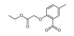 2-(4-甲基-2-硝基苯氧基)乙酸乙酯 结构式