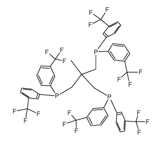 (2-((bis(3-(trifluoromethyl)phenyl)phosphanyl)methyl)-2-methylpropane-1,3-diyl)bis(bis(3-(trifluoromethyl)phenyl)phosphane) 结构式
