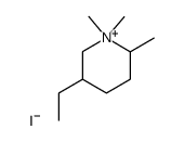(+/-)-5-ethyl-1,1,2-trimethyl-piperidinium, iodide 结构式