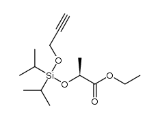 ethyl (2S)-2-{[diisopropyl(prop-2-yn-1-yloxy)silyl]oxy}propanoate 结构式