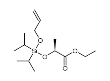 ethyl (2S)-2-{[(allyloxy)(diisopropyl)silyl]oxy}propanoate 结构式
