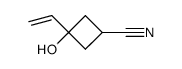 3-羟基-3-乙烯基-1-环丁烷甲腈 结构式