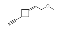 3-(2-甲氧亚乙基)环丁烷甲腈 结构式