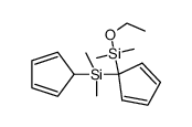 cyclopenta-2,4-dien-1-yl(1-(ethoxydimethylsilyl)cyclopenta-2,4-dien-1-yl)dimethylsilane 结构式