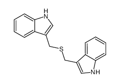 diindolyl-3,3'-methylsulfide 结构式