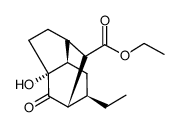 ethyl (1R,3aR,4S,5S,6R,7aR)-6-ethyl-1-hydroxy-8-oxooctahydro-1H-1,5-methanoindene-4-carboxylate 结构式