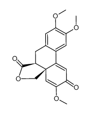 7a,8-二氢-3,10,11-三甲氧基-2H-菲并(9,8a-b)呋喃-2,7(5H)-二酮 结构式
