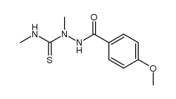 1-(4-methoxy-benzoyl)-2,4-dimethyl thiosemicarbazide 结构式