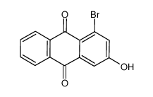 1-溴-3-羟基蒽醌 结构式