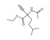 2-acetylamino-2-cyano-5-methyl-hexanoic acid ethyl ester 结构式