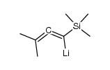 (3-methyl-1-(trimethylsilyl)buta-1,2-dien-1-yl)lithium 结构式