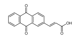 3-(9,10-dioxo-9,10-dihydro-[2]anthryl)-acrylic acid 结构式