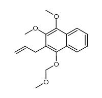 2-烯丙基-3,4-二甲氧基-1-(甲氧基甲氧基)萘 结构式