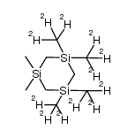 1,1-二甲基-3,3,5,5-四(甲基-d3)-1,3,5-三硅杂环己烷 结构式