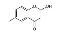 2,3-二氢-2-羟基-6-甲基-4H-1-苯并吡喃-4-酮 结构式